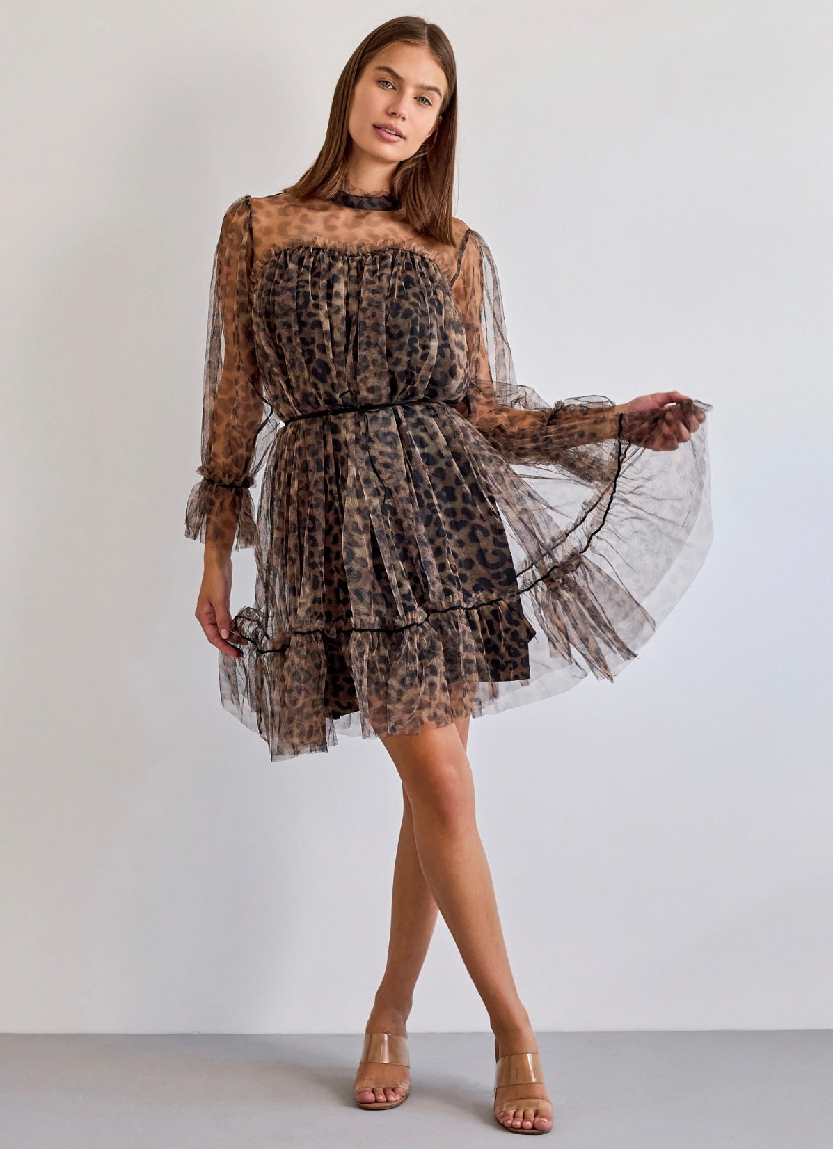 Robe en tulle plumetis