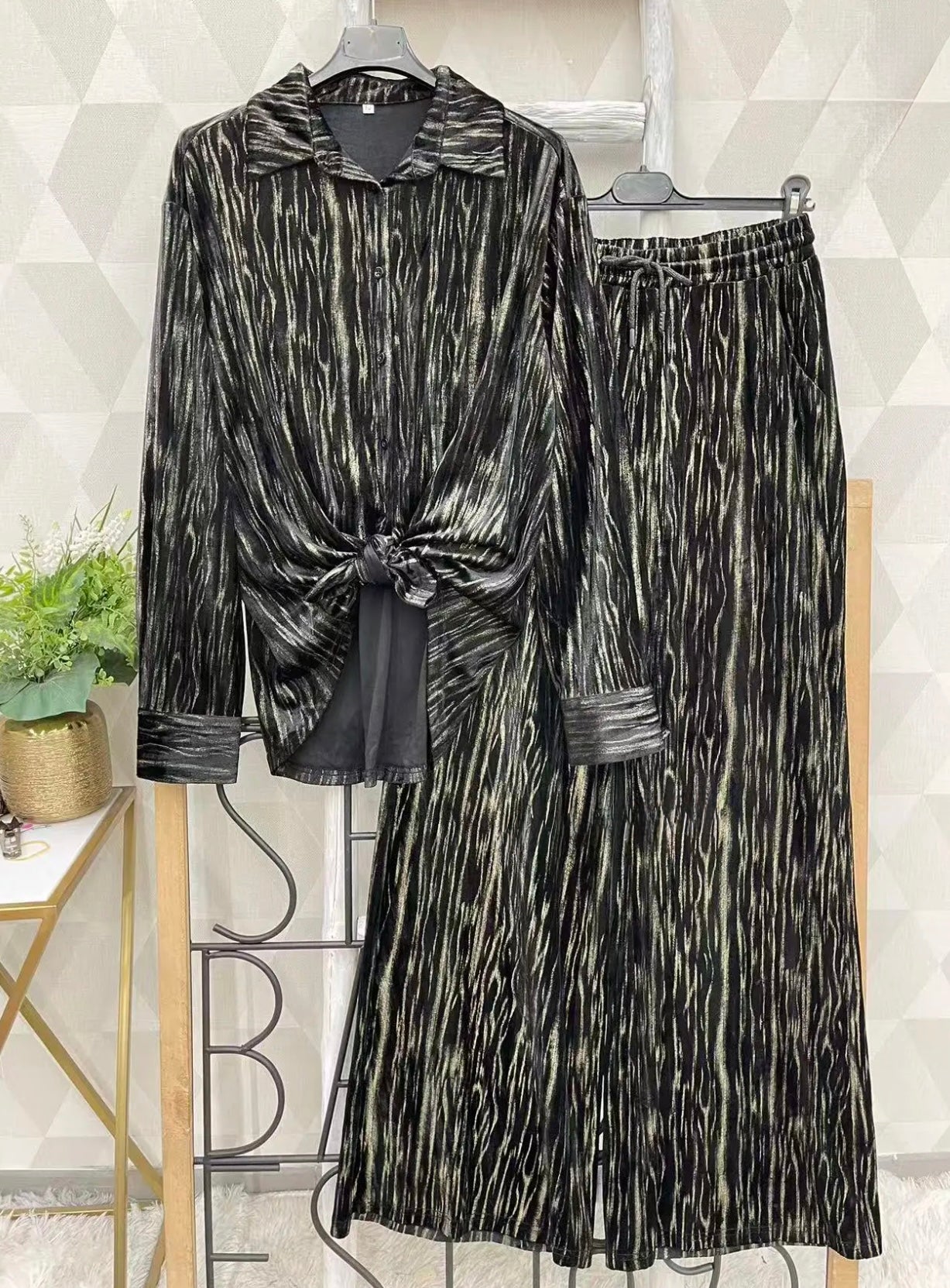 Ensemble en velours