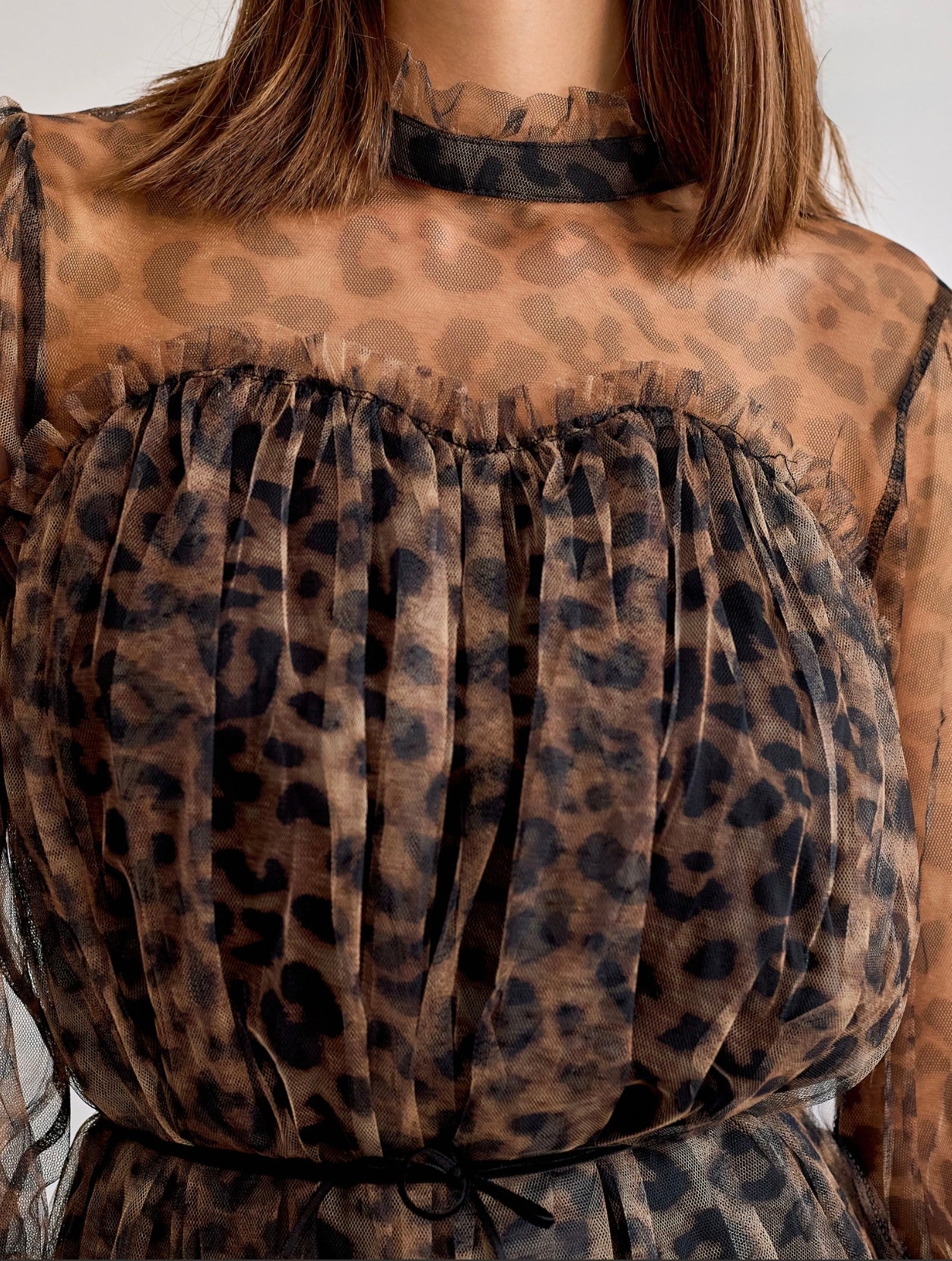 Robe en tulle plumetis