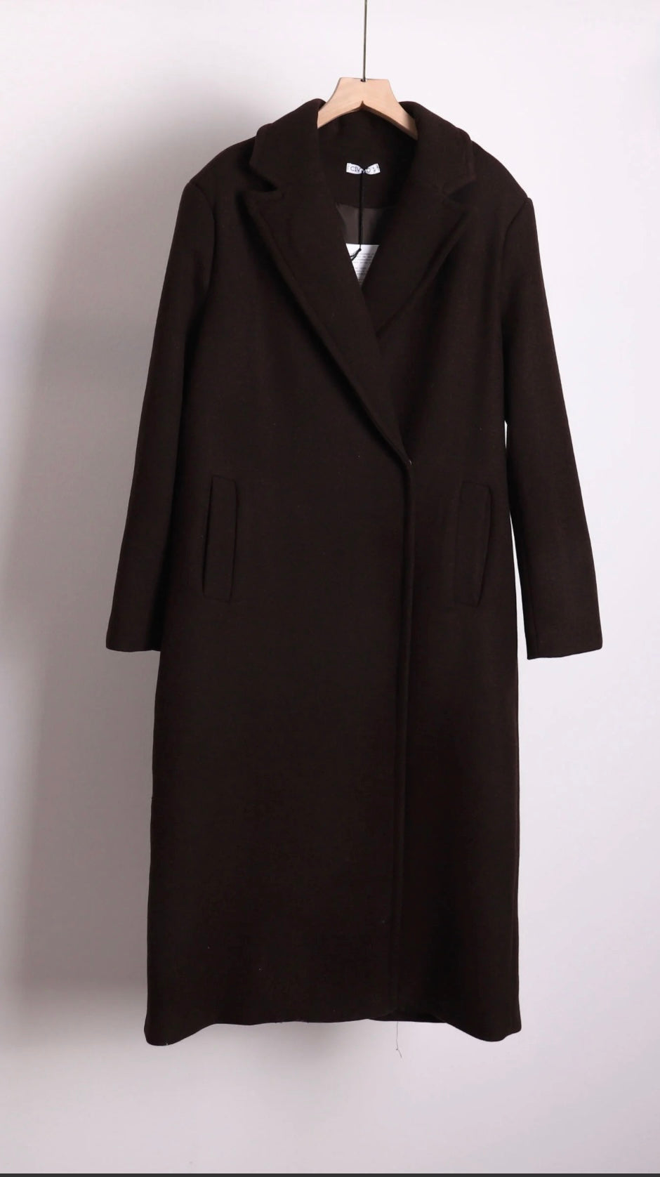 MANTEAU LONG EN LAINE