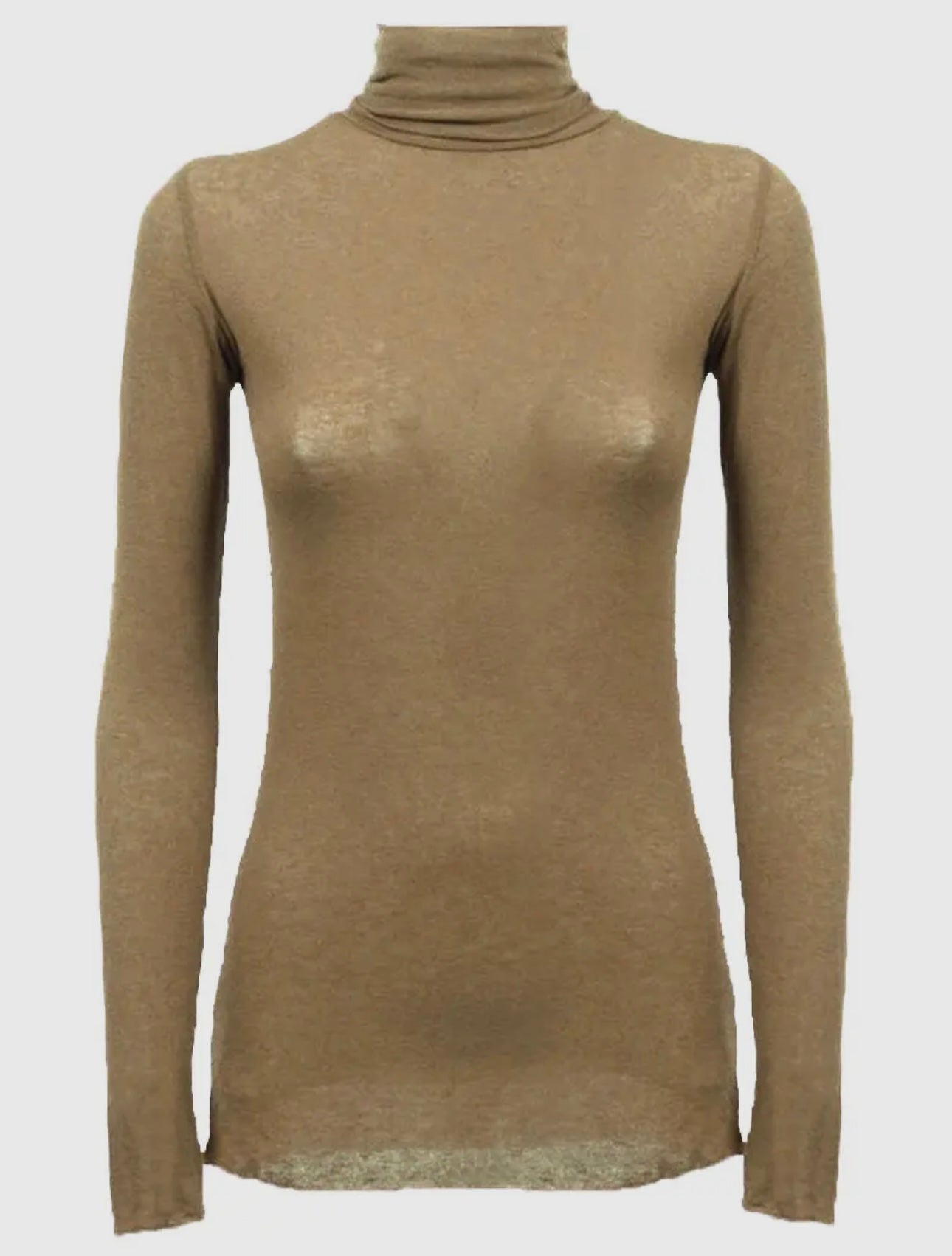 PULL COL ROULÉ BASIQUE EN CACHEMIRE MAILLE FINE