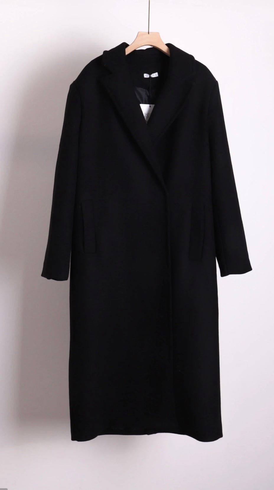 MANTEAU LONG EN LAINE