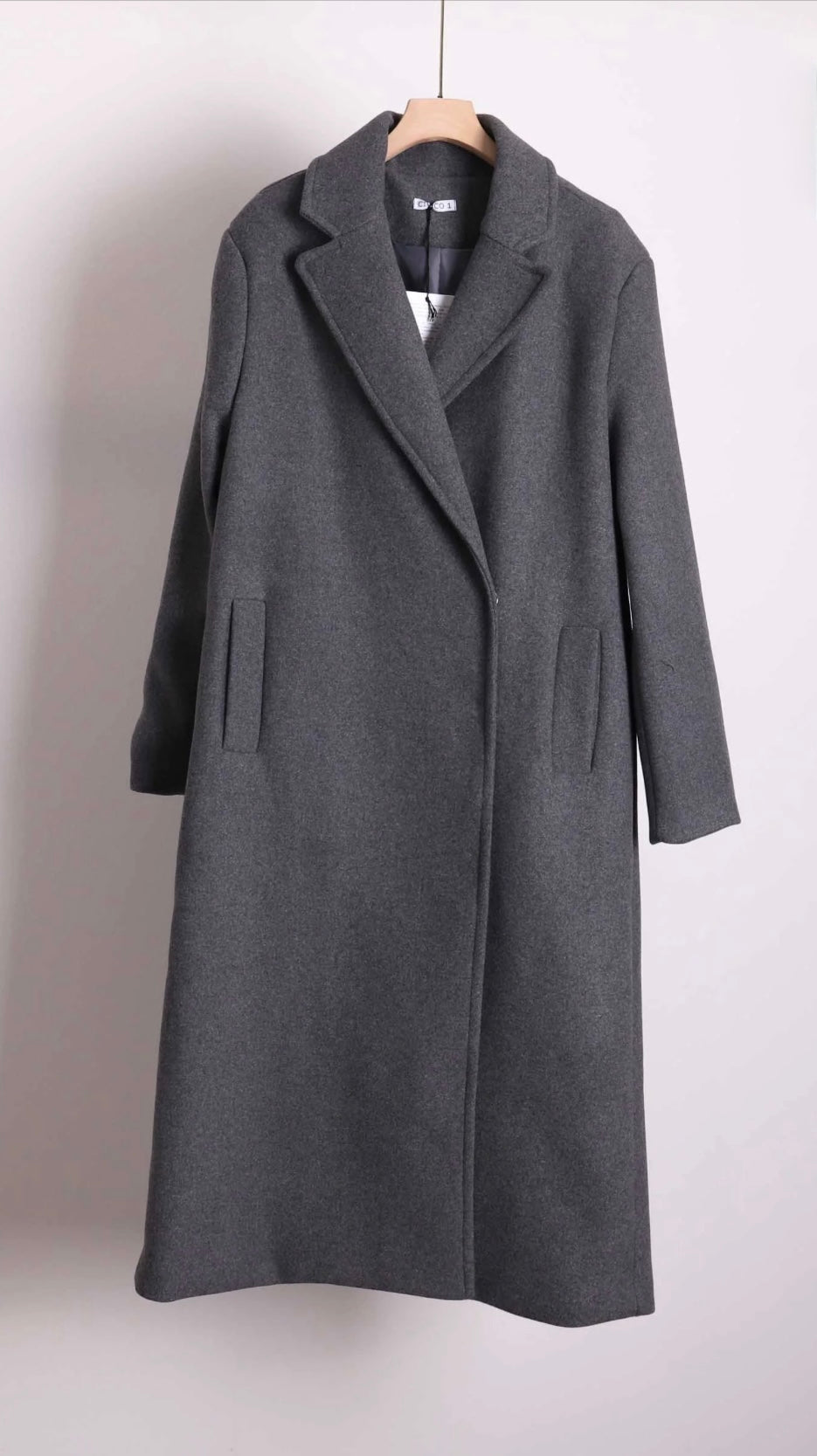 MANTEAU LONG EN LAINE