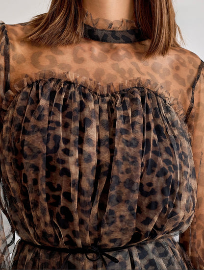 Robe en tulle plumetis