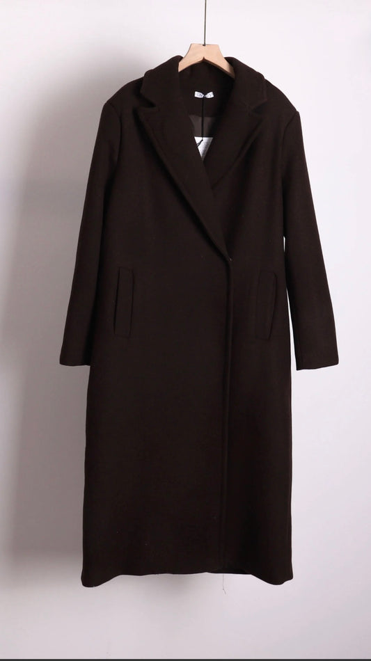 MANTEAU LONG EN LAINE