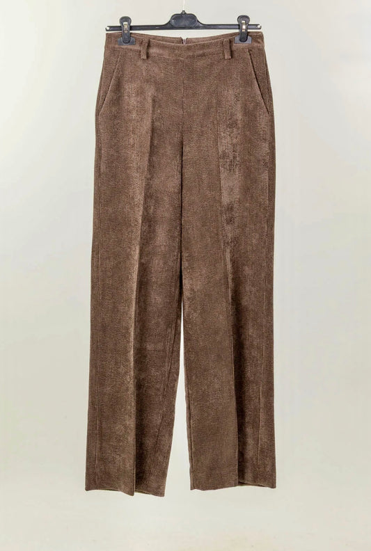 PANTALON SACHA EN VELOUR COTELE