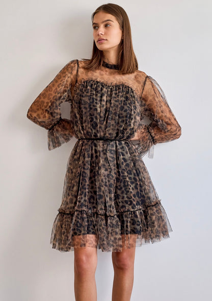 Robe en tulle plumetis