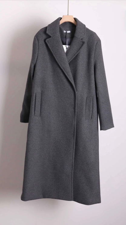 MANTEAU LONG EN LAINE