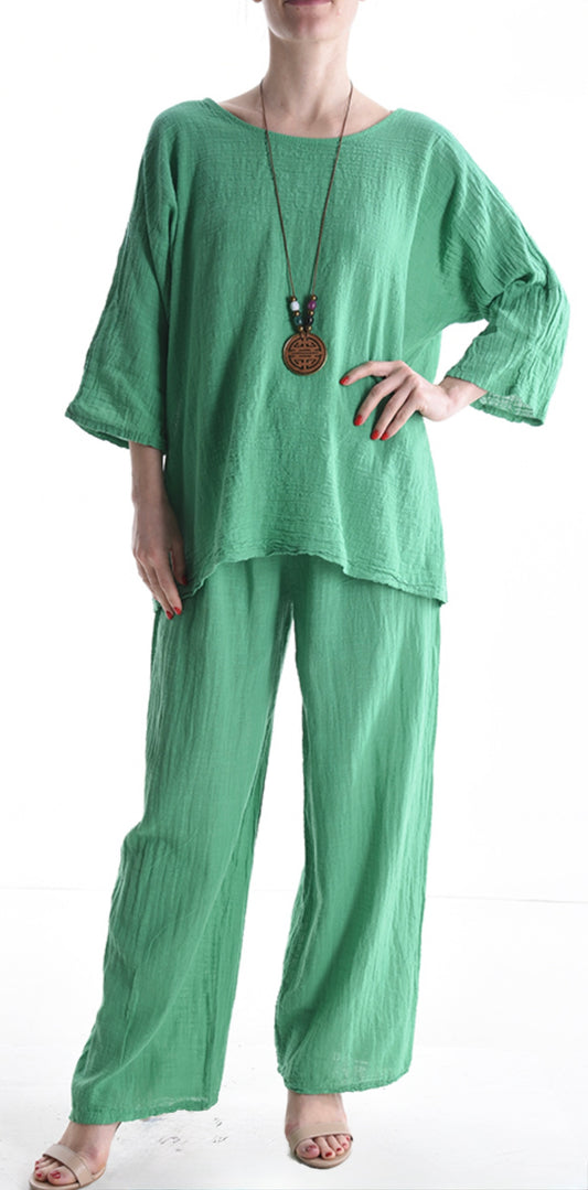 Ensemble 100% coton avec collier